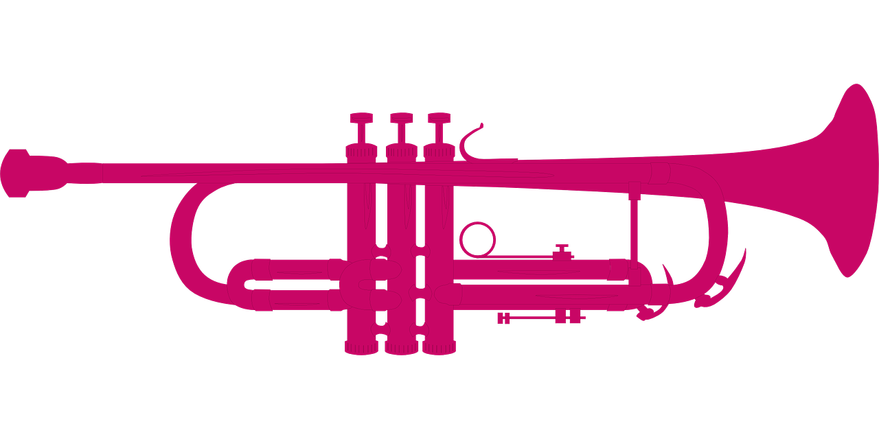 Pink Silouette Trumpet